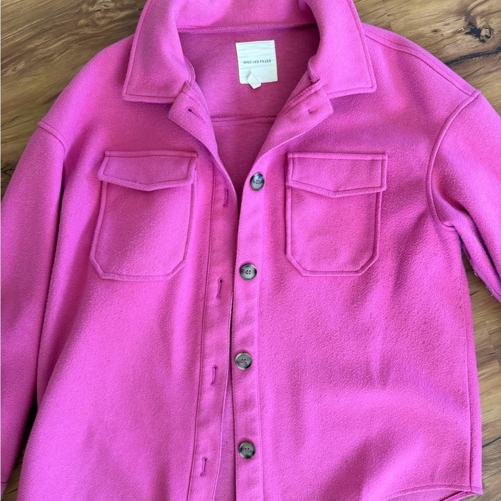 Pink Button-Up Jacket - Picture 2 of 3